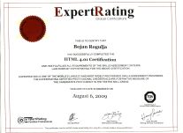 Bojan Rogulja ExpertRating certificate HTML 4.01