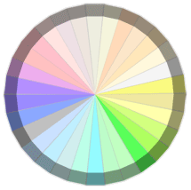 Palette Skin for DotNetNuke - 30 Pastel colours wheel
